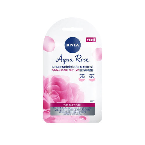 NIVEAAQUA ROSE EYE MASK WITH ORGANIC ROSE WATER