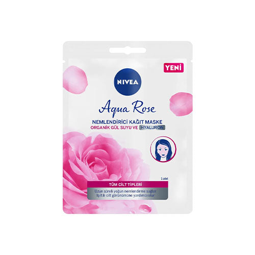 NIVEAAQUA ROSE PAPER MASK WITH ORGANIC ROSE WATER