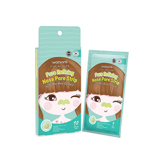 Watsons Pore Rfn Nose Pore Strip Aloe Vera 10Sheets