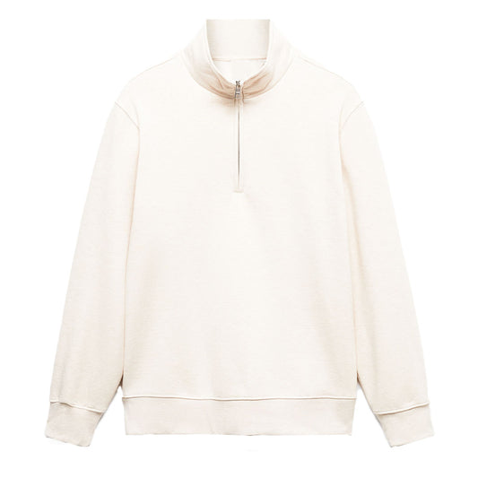 Half Zipper Sweater / Beige