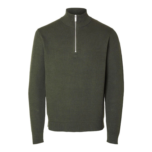 Half - Zipper Jumper / Green