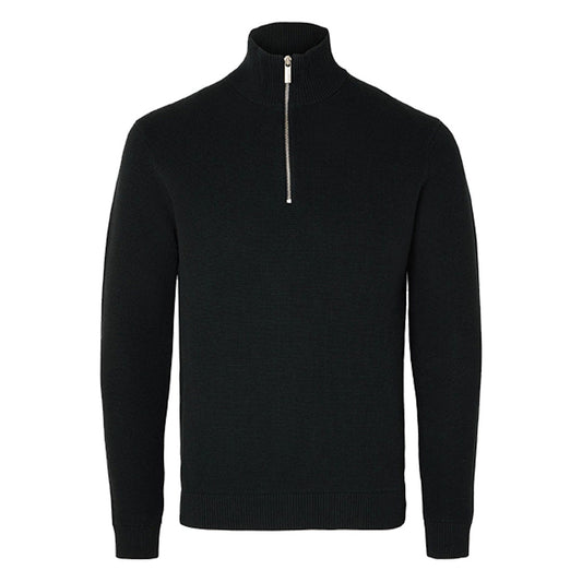 Half - Zipper Jumper / Black